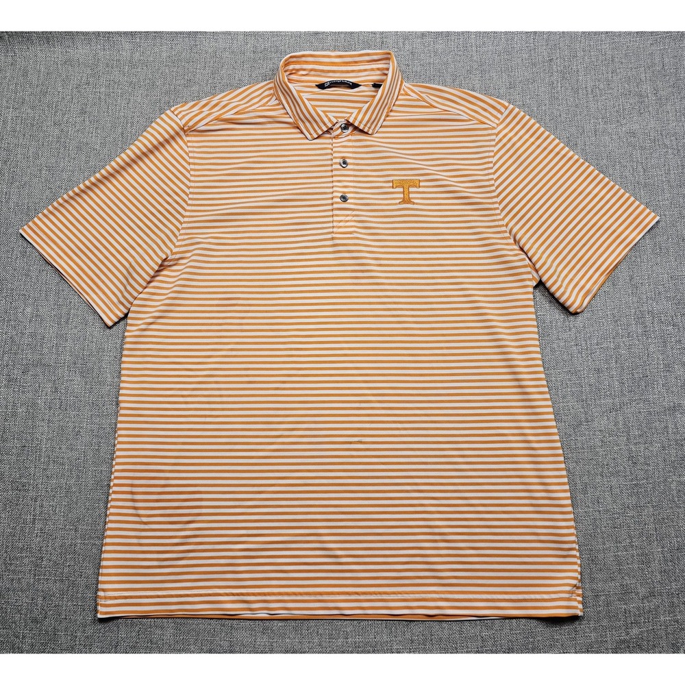 Tennessee Volunteers Shirt Mens Large Orange NCAA Football Cutter & Buck Polo